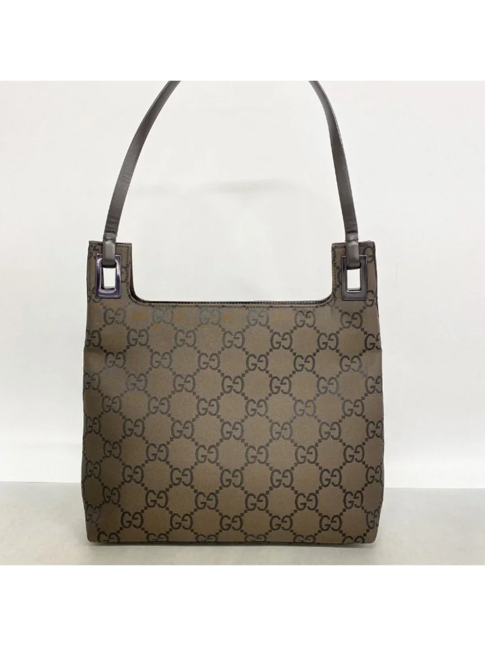 Gucci Shoulder Bag GG Nylon Brown